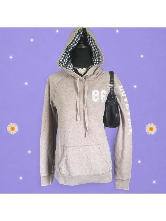 Victoria's Secret Tops - Vintage Y2K Victoria’s Secret PINK Big Heart Mountain Hoodie Size Small